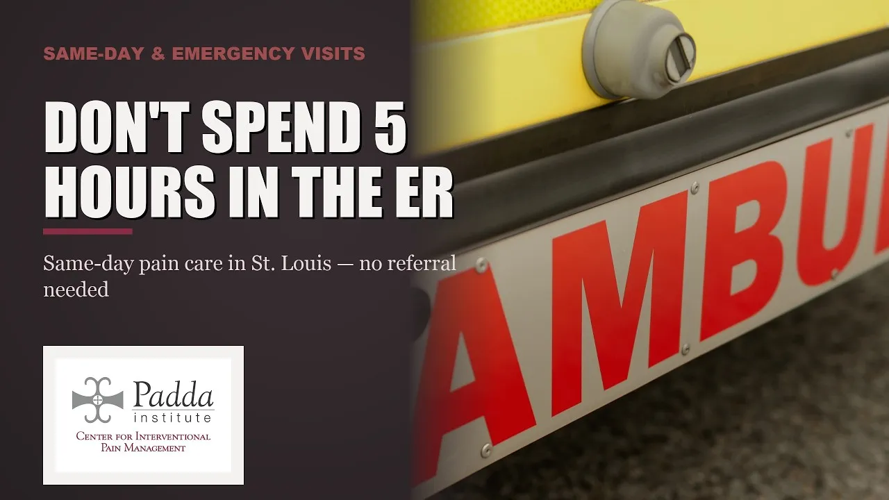 Don't Spend 5 Hours in the ER for Pain | Same-Day Visits in St. Louis — video thumbnail
